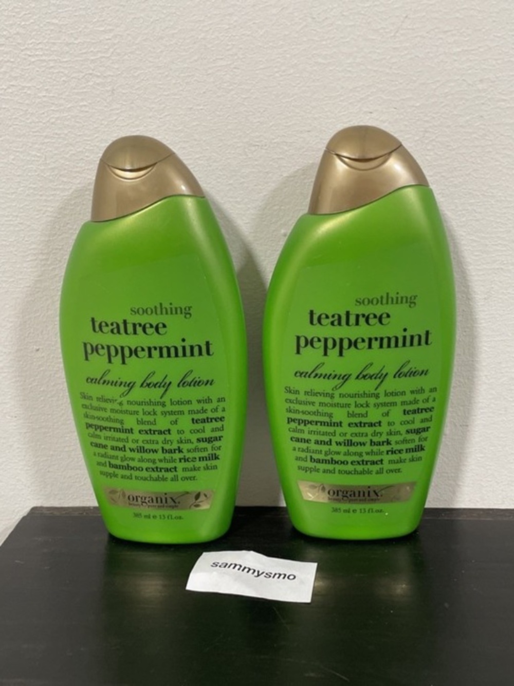 OGX - ORGANIX Calming Body Lotion, Soothing TeaTree Peppermint 13oz., x2